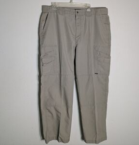 True Spec Men's Pants Cargo Tactical‎ Law Enforcement Khaki Rip Stop Size 40